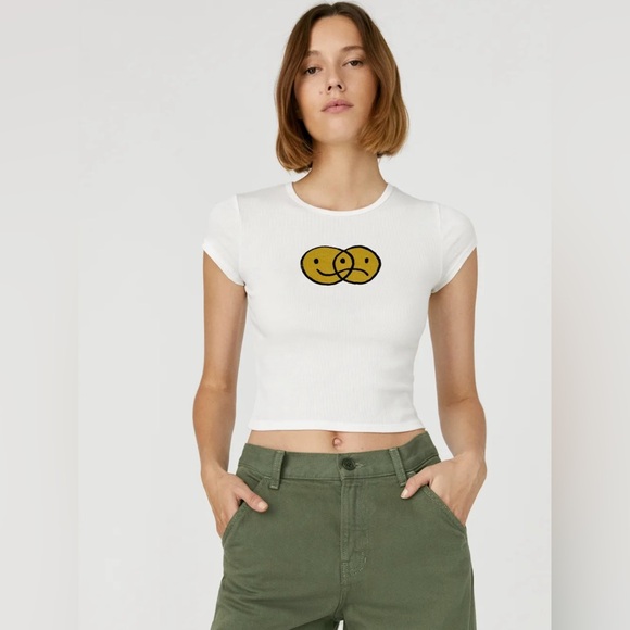 Reformation Mixed Emotions Baby Tee - Picture 1 of 8